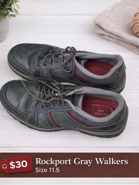 Rockport gray walkers 11.5‎